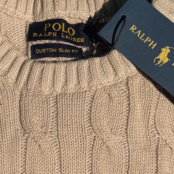 Polo by Ralph Lauren Men's Classic Blue Crewneck Sweater - Picture 6 of 16